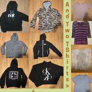 Nike Calvin Klein  DKNY 1 Sweatshirt/Jacket + 2 T-Shirt Bundle
